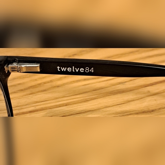 EUC Twelve84 Asheville Black Reading Eye Glasses Eyeglasses Frames School Work - Picture 5 of 6